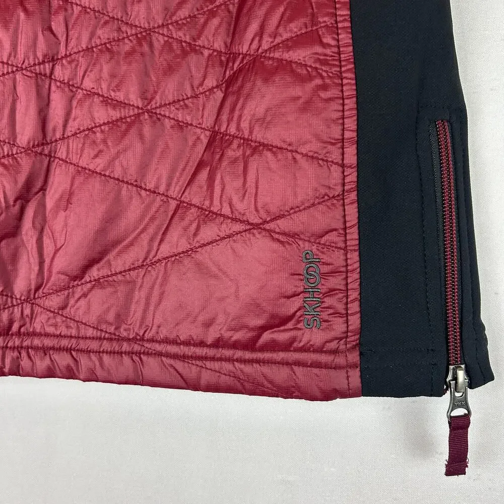 Skhoop Kari Mini Ruby Red Puffer Skirt Side Skirt Women's Size XS